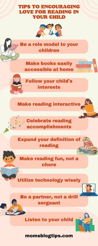 Tips to encouraging love for reading in your child