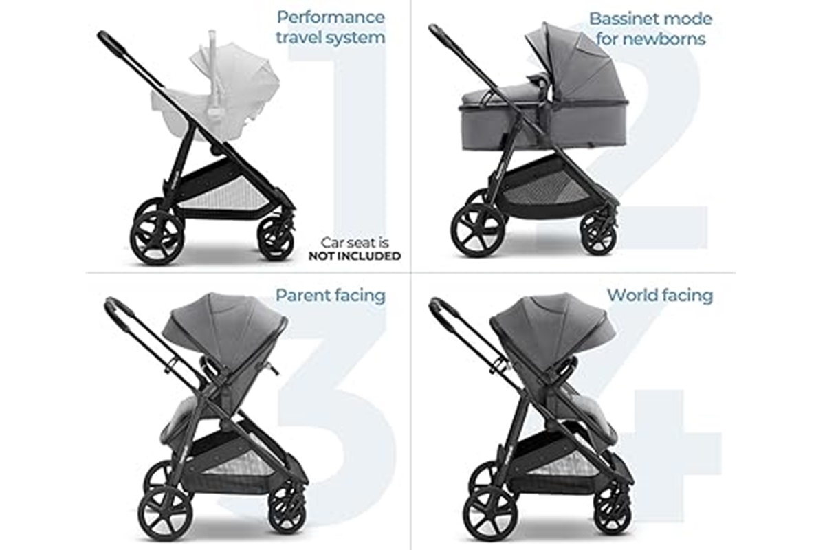 Mompush Wiz 2-in-1 Convertible Baby Stroller with Bassinet Mode