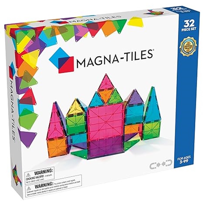 #10. Magna-Tiles 32-Piece Set