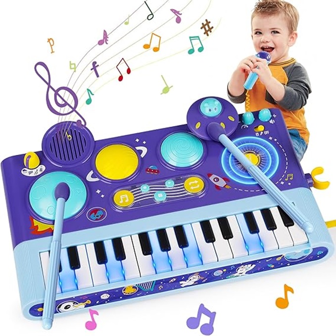 7. Musical Keyboard and Xylophone Toy