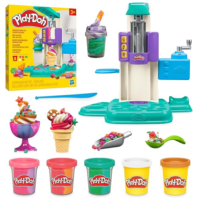 9. Play-Doh Rainbow Ice Cream Playset