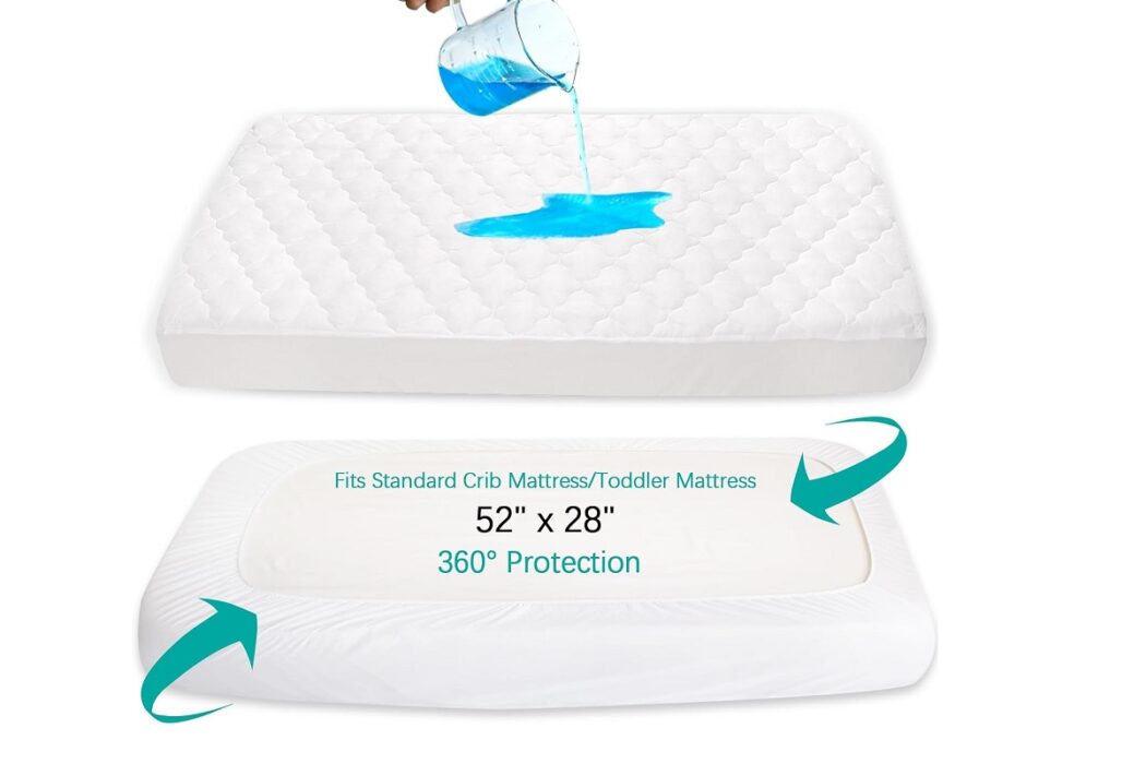 Crib Mattress Protector Sheets Fitted Waterproof Crib Mattress Pad Cover